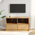 vidaXL TV-Schrank SAUDA Eiche-Optik 99x43x55 cm Massivholz Kiefer