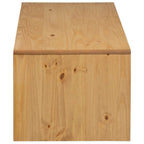 vidaXL Couchtisch SAUDA Eiche-Optik 99x55x45 cm Massivholz Kiefer