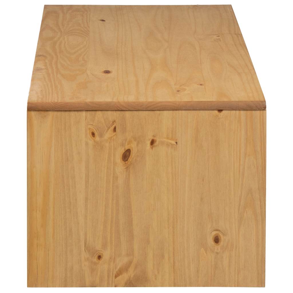 vidaXL Couchtisch SAUDA Eiche-Optik 99x55x45 cm Massivholz Kiefer