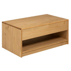 vidaXL Couchtisch SAUDA Eiche-Optik 99x55x45 cm Massivholz Kiefer