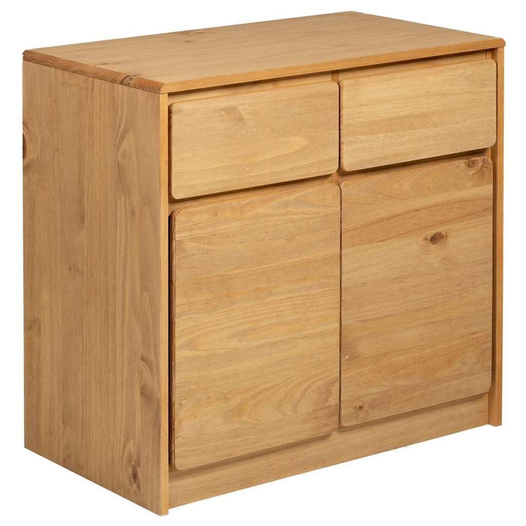vidaXL Sideboard SAUDA Eiche-Optik 80x43x75,5 cm Kiefernholz