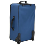 vidaXL 5-tlg. Reisekoffer-Set Blau Stoff