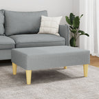 vidaXL Fußhocker Hellgrau 77x55x31 cm Stoff