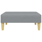 vidaXL Fußhocker Hellgrau 77x55x31 cm Stoff