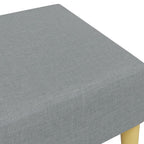 vidaXL Fußhocker Hellgrau 77x55x31 cm Stoff