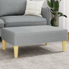 vidaXL Fußhocker Hellgrau 77x55x31 cm Stoff