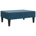 vidaXL Fußhocker Blau 77x55x31 cm Samt