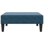 vidaXL Fußhocker Blau 77x55x31 cm Samt