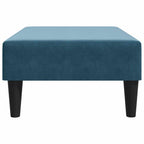 vidaXL Fußhocker Blau 77x55x31 cm Samt