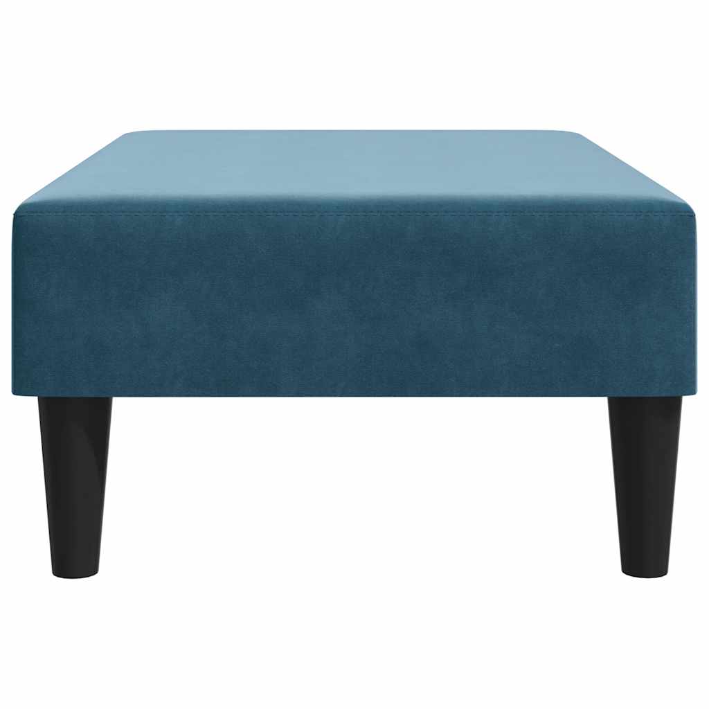 vidaXL Fußhocker Blau 77x55x31 cm Samt