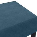 vidaXL Fußhocker Blau 77x55x31 cm Samt