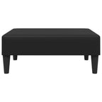 vidaXL Fußhocker Schwarz 77x55x31 cm Kunstleder