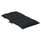 vidaXL Niedriglehner Stuhlkissen Set 6 pcs Melange Schwarz