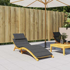 vidaXL Sonnenliegen-Auflage Melange Anthrazit 186x58x4 cm Stoff