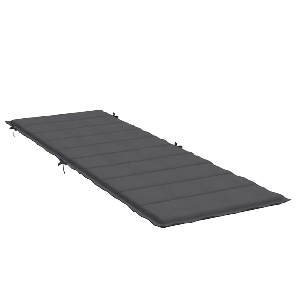 vidaXL Sonnenliegen-Auflage Melange Anthrazit 186x58x4 cm Stoff