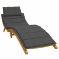 vidaXL Sonnenliegen-Auflage Melange Anthrazit 186x58x4 cm Stoff
