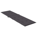 vidaXL Liegestuhl-Auflage Melange Anthrazit (75+105) x 50 x 4 cm Stoff