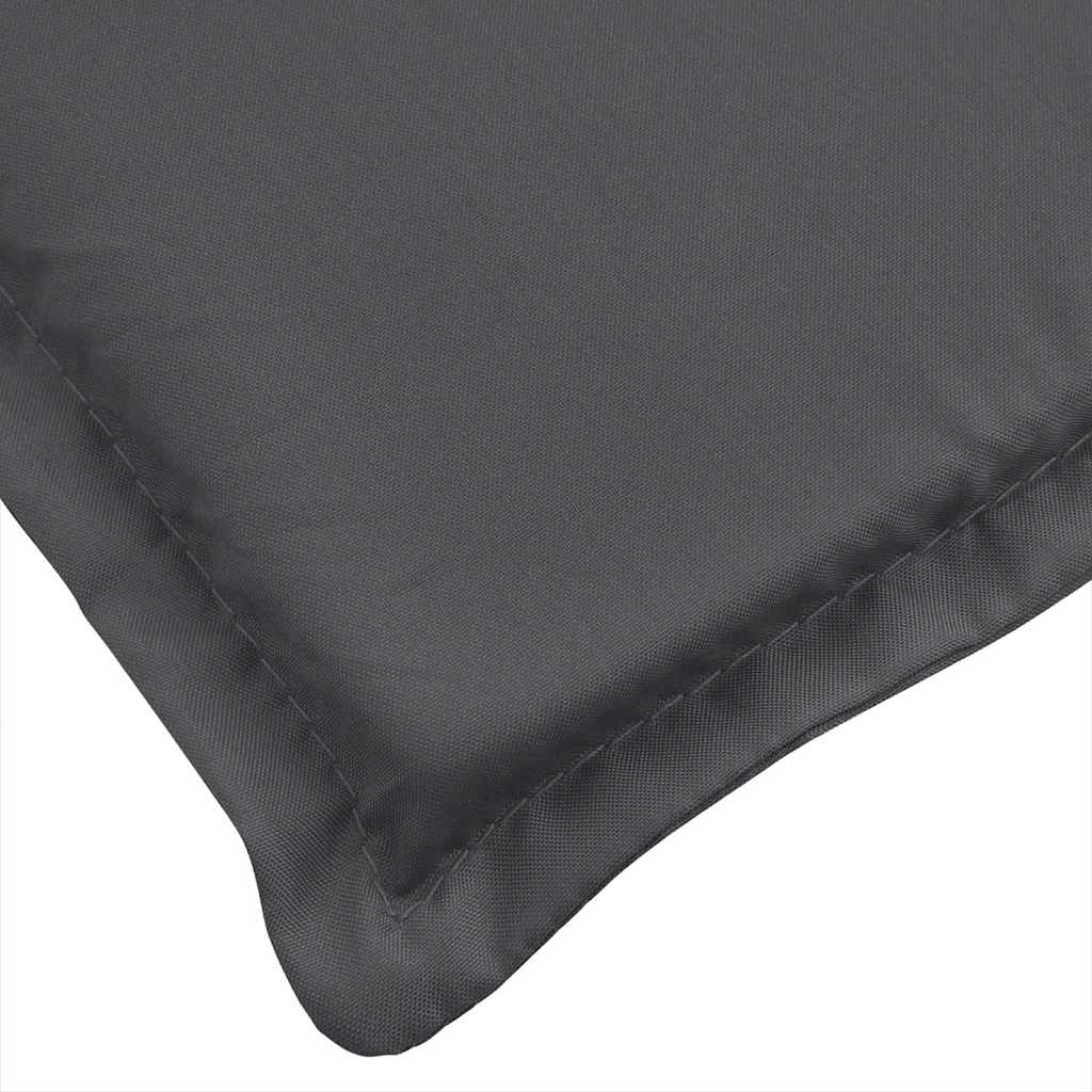 vidaXL Liegestuhl-Auflage Melange Anthrazit (75+105) x 50 x 4 cm Stoff