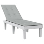 vidaXL Liegestuhl-Auflage Melange Anthrazit (75+105) x 50 x 4 cm Stoff