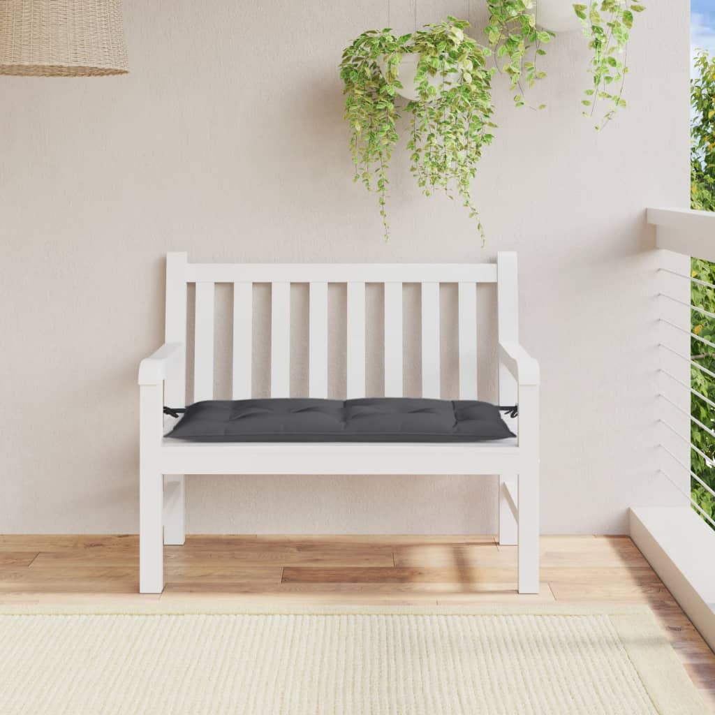 vidaXL Gartenbank-Auflage Melange Anthrazit 100x50x7 cm Stoff