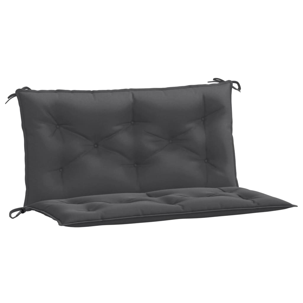 vidaXL Gartenbank-Auflagen 2 Stk. Melange Anthrazit 100x50x7 cm Stoff