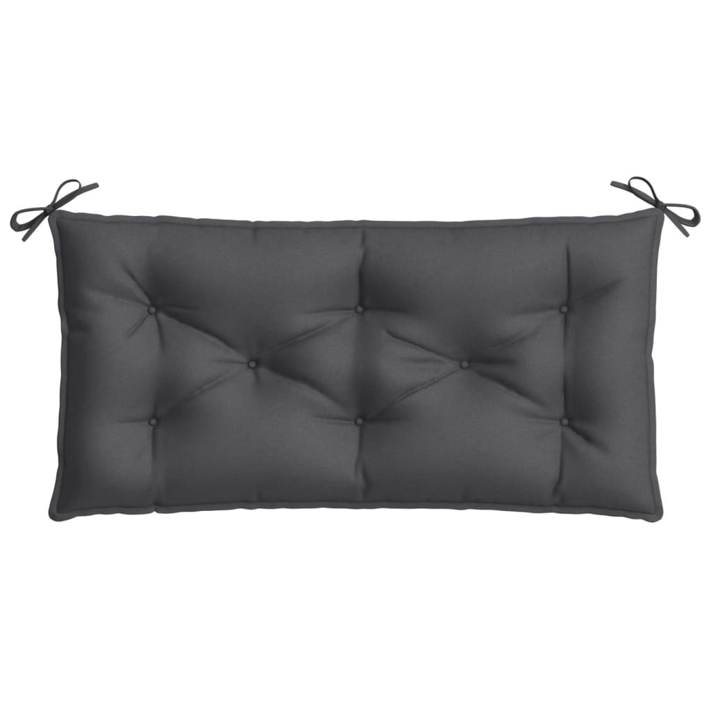 vidaXL Gartenbank-Auflagen 2 Stk. Melange Anthrazit 100x50x7 cm Stoff