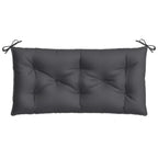 vidaXL Gartenbank-Auflagen 2 Stk. Melange Anthrazit 100x50x7 cm Stoff