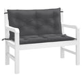 vidaXL Gartenbank-Auflagen 2 Stk. Melange Anthrazit 100x50x7 cm Stoff
