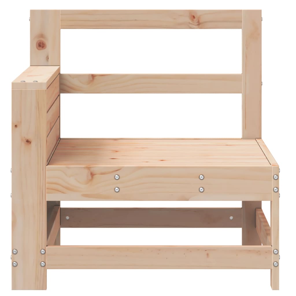 vidaXL Gartensofa mit Armlehne und Beistelltisch Massivholz Kiefer