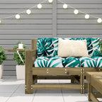 vidaXL Gartensofa mit Armlehne und Beistelltisch Kiefernholz