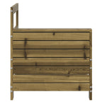 vidaXL Gartensofa mit Armlehne 69x62x70,5 cm Kiefernholz Imprägniert