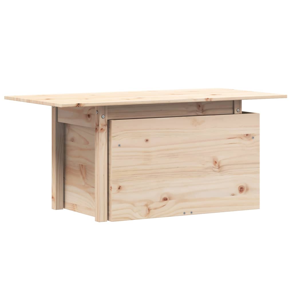 vidaXL Gartentisch 100x50x75 cm Massivholz Kiefer