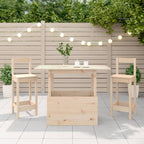 vidaXL Gartentisch 100x50x75 cm Massivholz Kiefer
