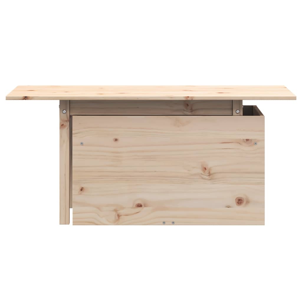 vidaXL Gartentisch 100x50x75 cm Massivholz Kiefer