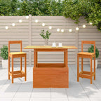 vidaXL Gartentisch Wachsbraun 100x50x75 cm Massivholz Kiefer