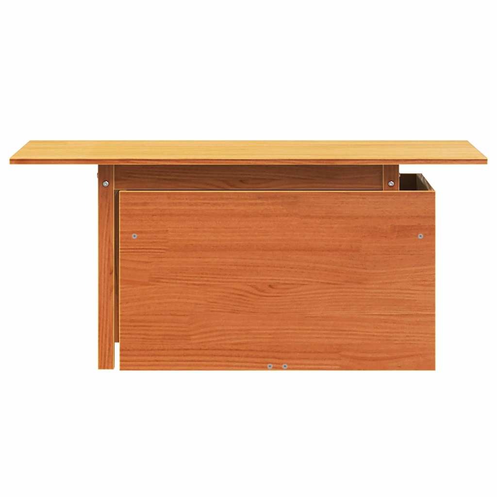 vidaXL Gartentisch Wachsbraun 100x50x75 cm Massivholz Kiefer
