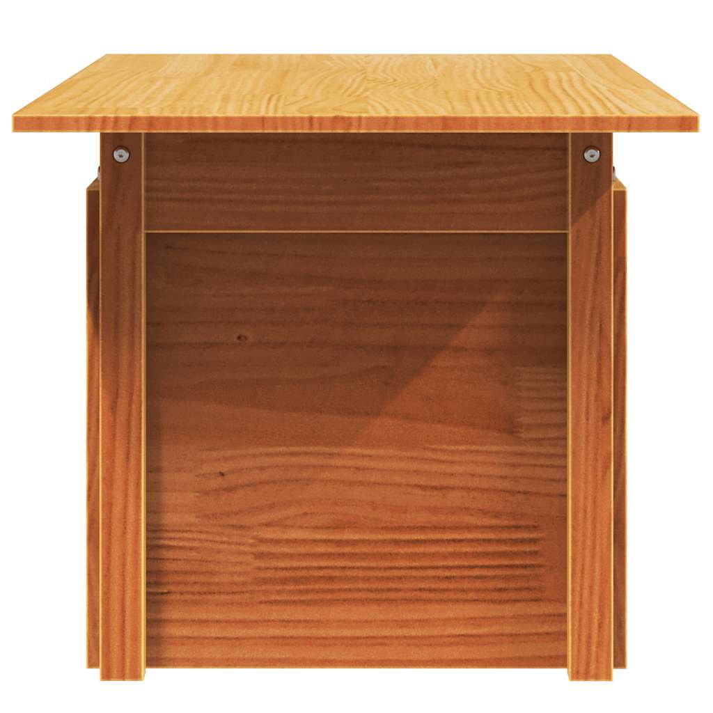 vidaXL Gartentisch Wachsbraun 100x50x75 cm Massivholz Kiefer