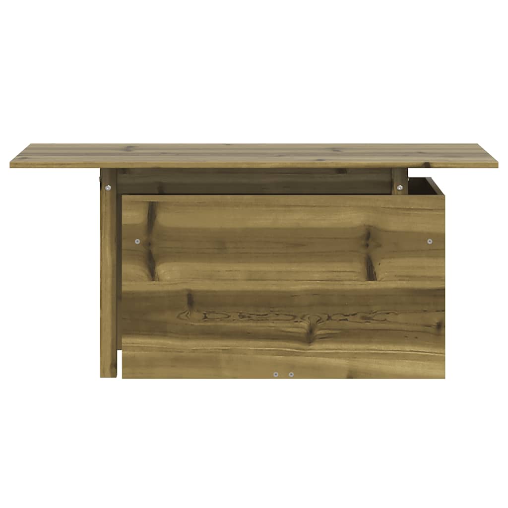 vidaXL Gartentisch 100x50x75 cm Kiefernholz Imprägniert