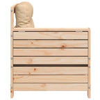 vidaXL Gartensofa mit Armlehne und Kissen Massivholz Kiefer