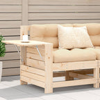 vidaXL Gartensofa mit Armlehne und Kissen Massivholz Kiefer