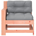 vidaXL Gartensofa mit Armlehne und Kissen Massivholz Douglasie