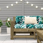vidaXL Gartensofa mit Armlehne und Kissen Kiefernholz Imprägniert