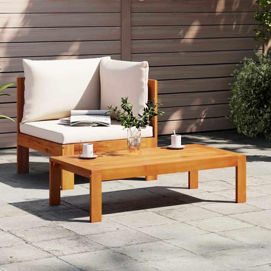 vidaXL 2-tlg. Garten-Sofa-Set mit Kissen Massivholz Akazie