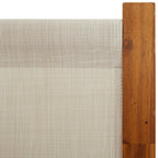 vidaXL 6-tlg. Paravent Hellgrau 420x180 cm