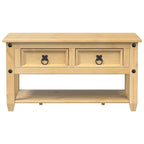 vidaXL Couchtisch mit Schubladen Corona 85x50x45 cm Massivholz Kiefer