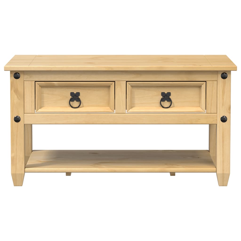 vidaXL Couchtisch mit Schubladen Corona 85x50x45 cm Massivholz Kiefer