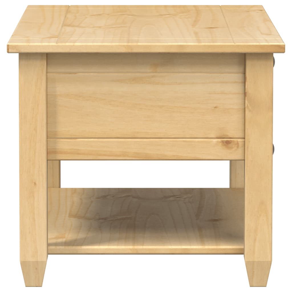 vidaXL Couchtisch mit Schubladen Corona 85x50x45 cm Massivholz Kiefer