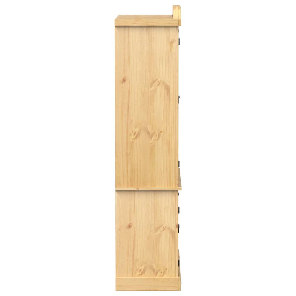 vidaXL Vitrine Corona 103,5x42x180 cm Massivholz Kiefer