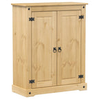 vidaXL Schuhschrank Corona 86x38,5x108 cm Massivholz Kiefer