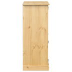 vidaXL Weinschrank Corona 97x45x114 cm Massivholz Kiefer